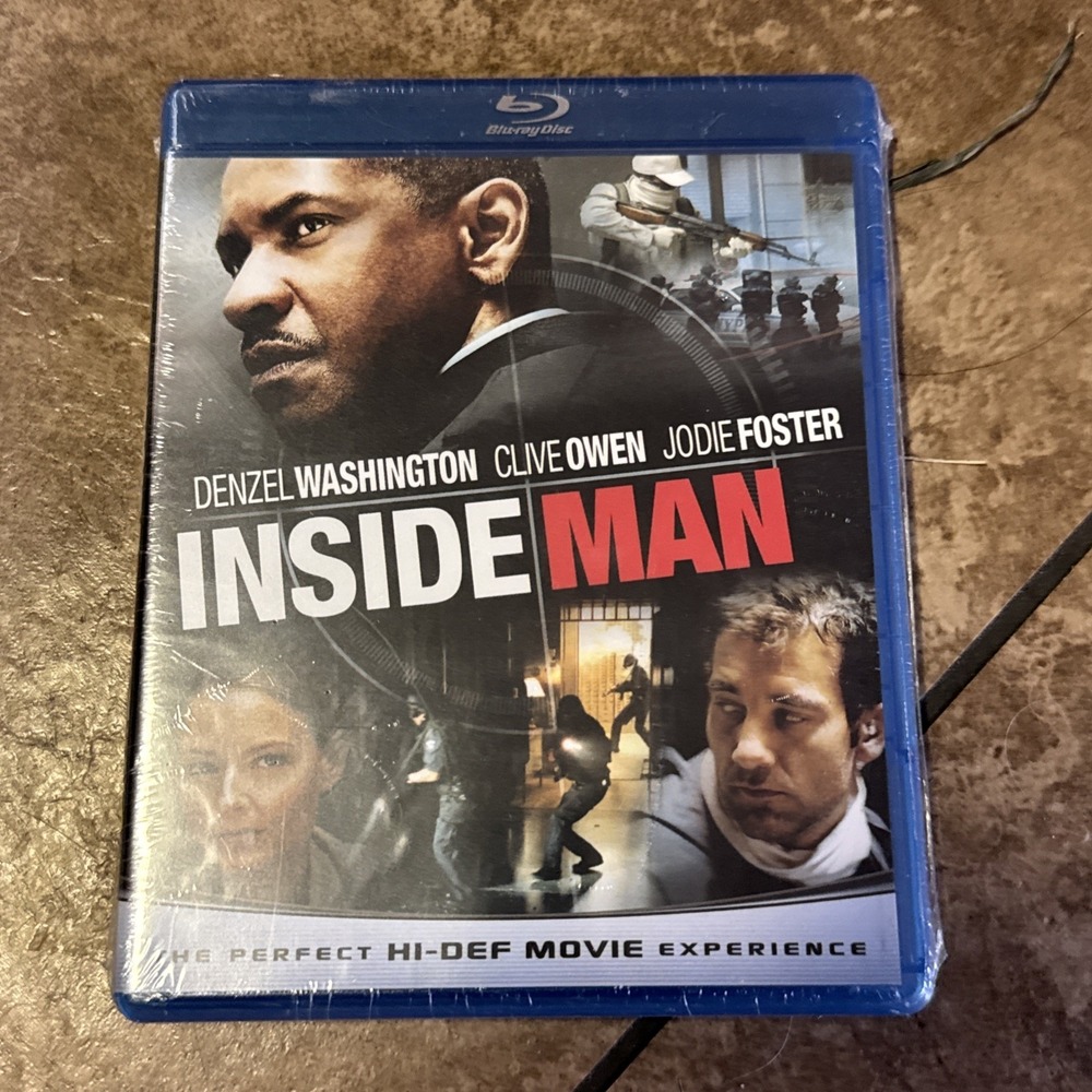 Inside Man Blu-ray Denzel Washington NEW